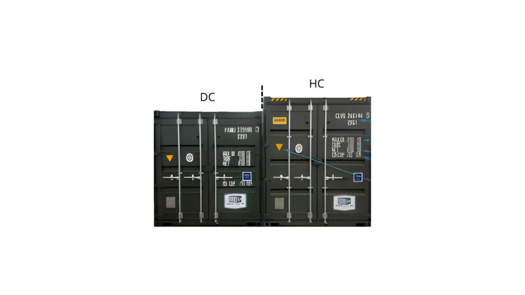 Container diferenças HC x DC